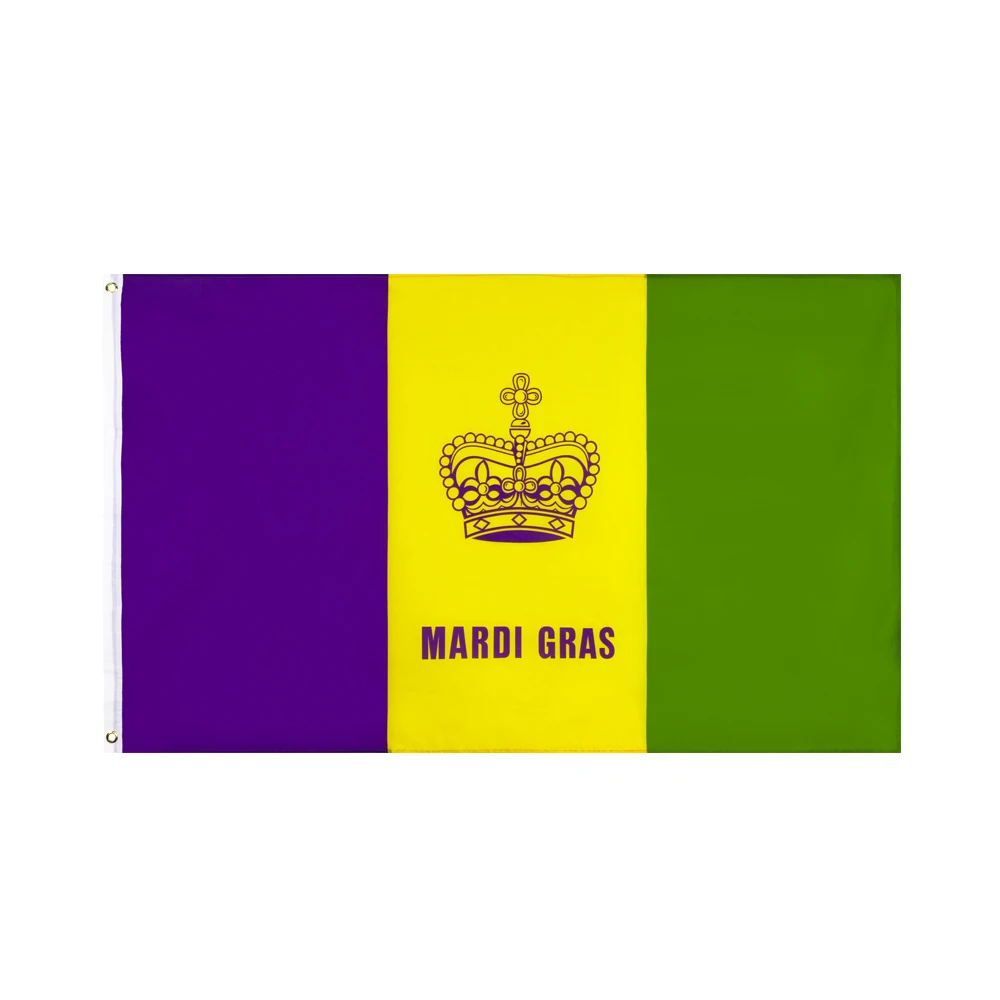 Flaglink 3 X5Fts 90 X150Cm Carnival Mardi Gras Flag