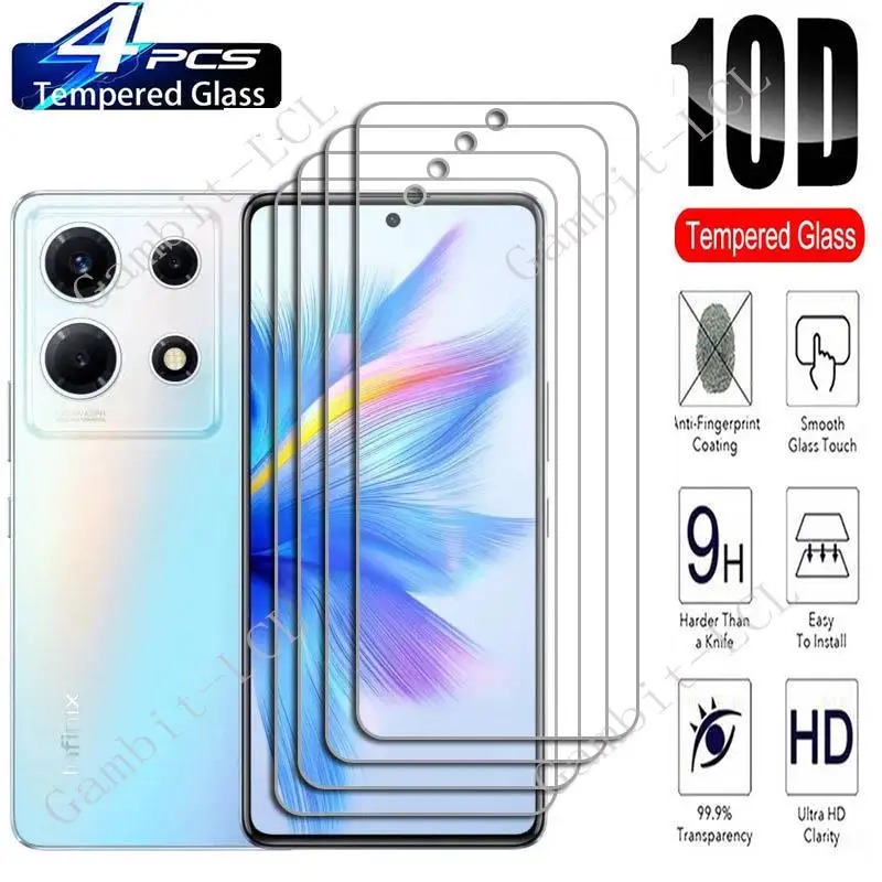 

4 шт., защитное закаленное стекло для Infinix Note 30 VIP 6,67 дюйма