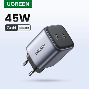 UGREEN US Plug 45 Вт GaN USB зарядное устройство быстрое зарядное устройство PD QC 3,0 USB C зарядное устройство быстрое зарядное устройство для iPhone 14 13 портативное зарядное устройство для путешествий