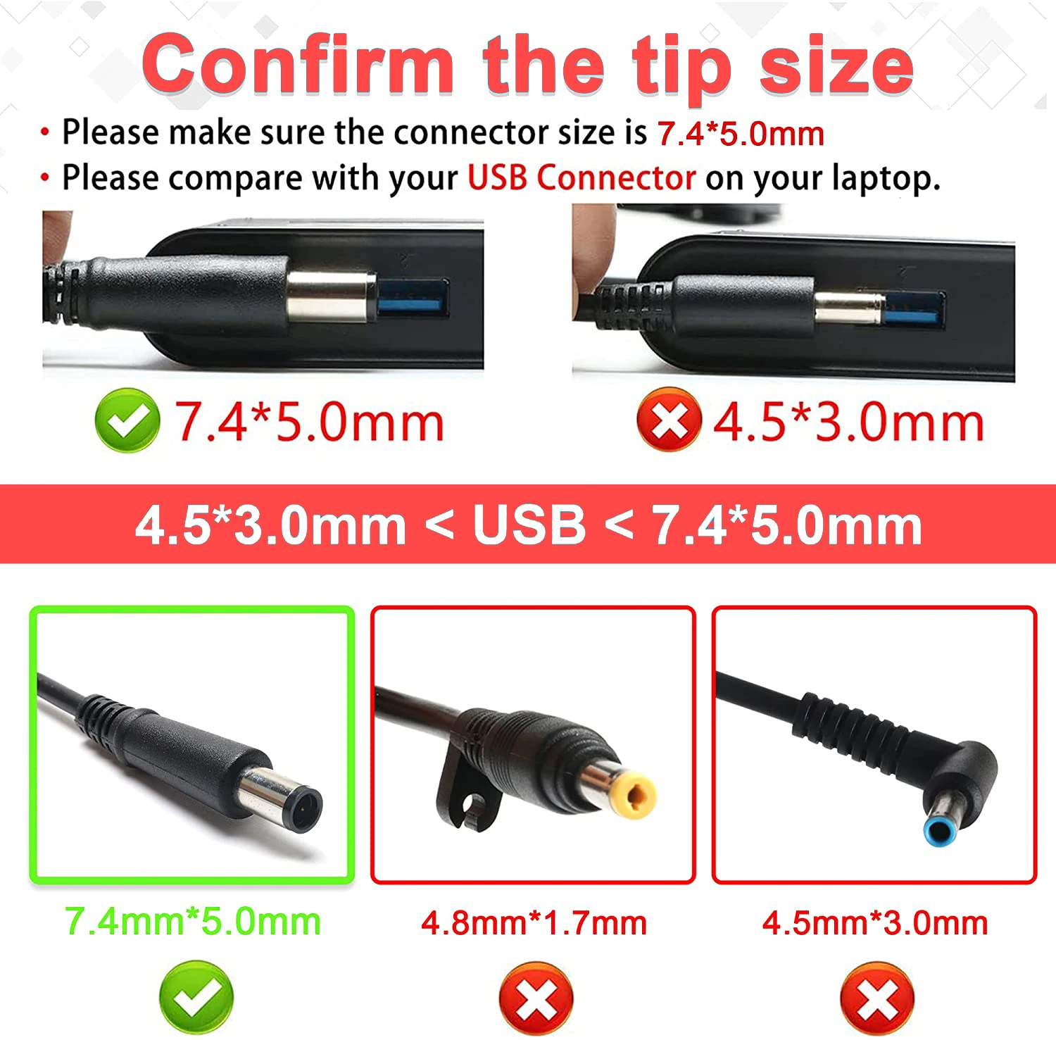 本物の 90 ワットラップトップ AC アダプタ充電器電源 AC アダプタ用