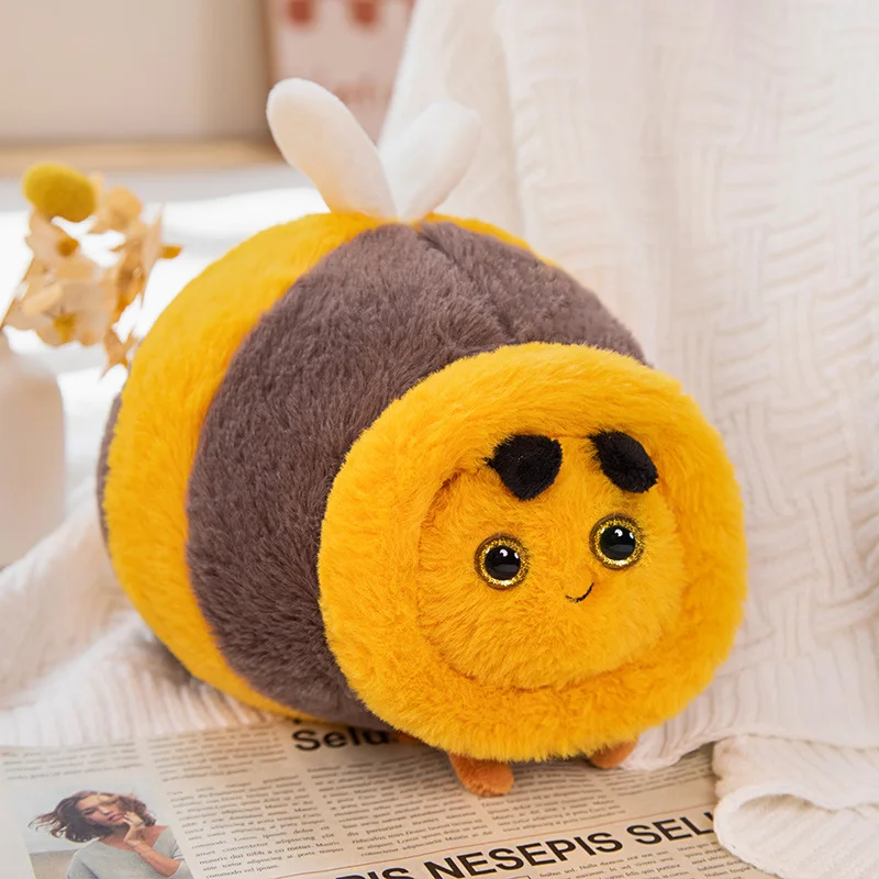 

28CM New Kawaii Plush Animals Bees Toys Soft Stuffed Pillow Sofa Cushion For Kids Birthday Gifts
