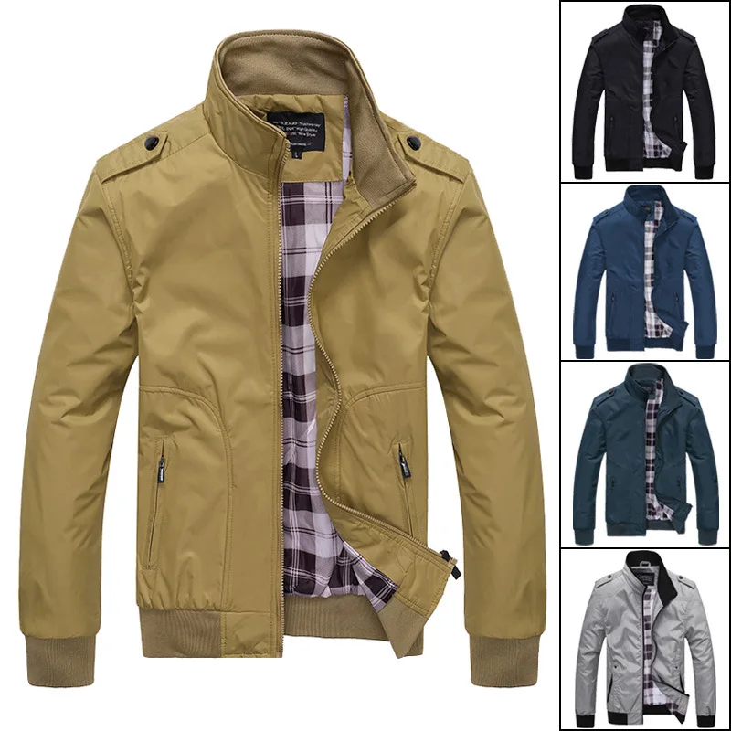 

Men's Outerwear New bomber jacket for casual men