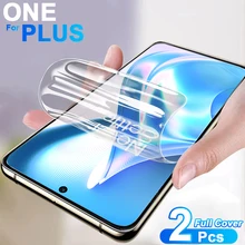 2Pcs Full Cover  Hydrogel Film For Oneplus 10 9 8 7 Pro Nord 2 Screen Protector For One Plus 9R 8T 7T Pro 6 Soft Film Not Glass
