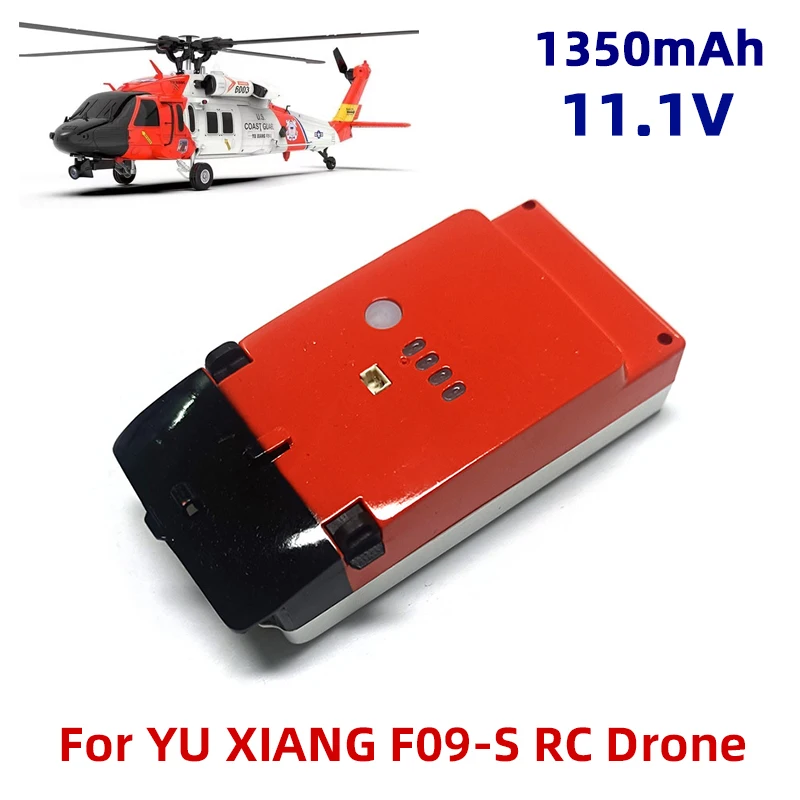 

11.1V 1350mAh YU XIANG Battery RC Helicopter Spare Parts For YU XIANG F09-S F09S 6CH 3D6G UH60 Smart Lipo Battery F09-S-022