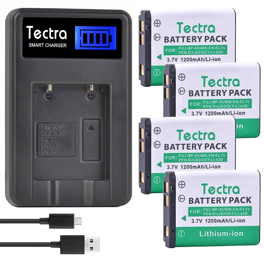 Baterias de Substituição Mais Carregador Usb Lcd para a Bateria Fujifilm Np-45a np 45 Fujifilm Xp10 Xp11 J38 Z70 Z35 J40 J20 Np45 - Image 6