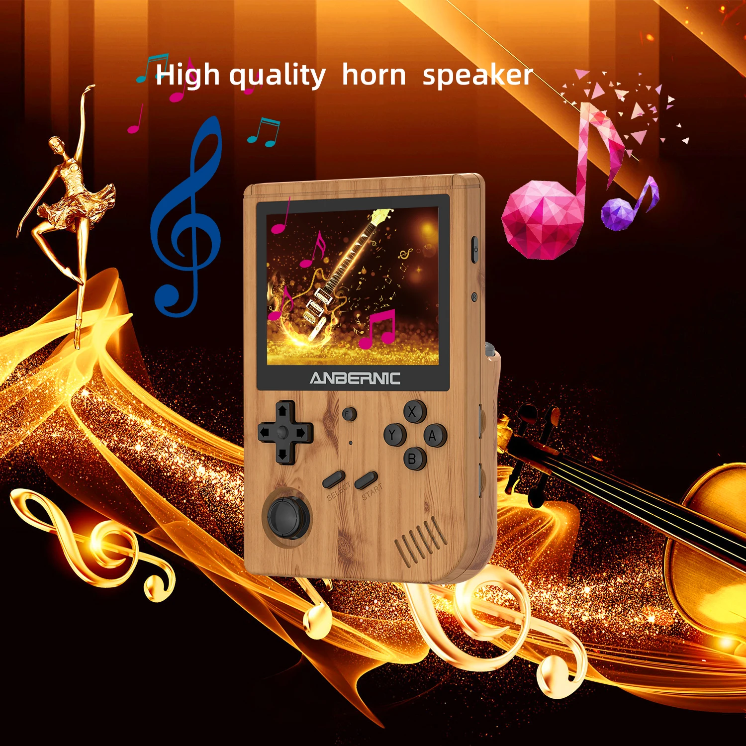 ANBERNIC RG351V  16GB➕128GB クリアブラック ANBERNIC RG351V 128GB Handheld Game Console Black