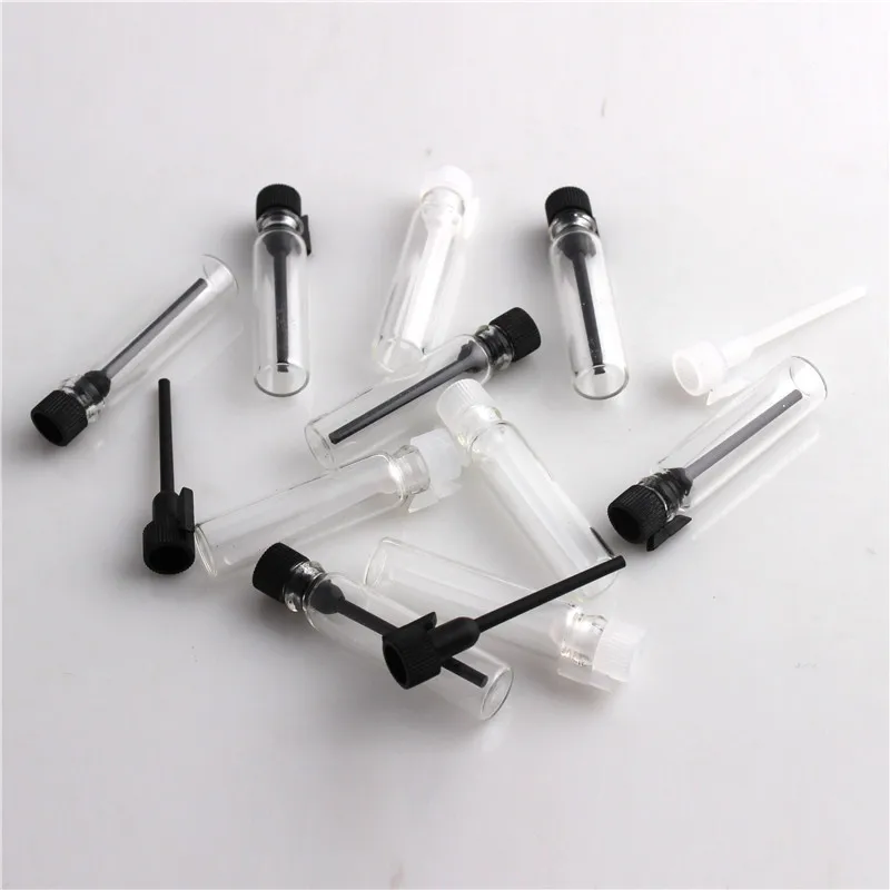 200/500pcs 1ml/2ml Clear Empty Mini Glass Perfume Bottle Small Sample Vial Laboratory Liquid Fragrance Test Trial Bottle 3