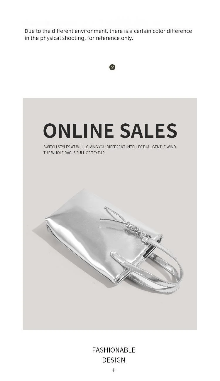 CHARHP&KEJNT niche high-end western-style handbag silver 2024 new single shoulder crossbody fashionable mobile phone bag_voghion.com