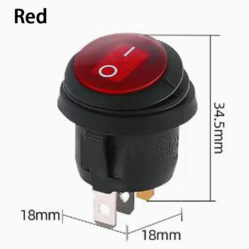 ตัวเลือกสินค้า สวิตช์ไฟ LED กันน้ำ 12V/220V แบบ Rocker Switch