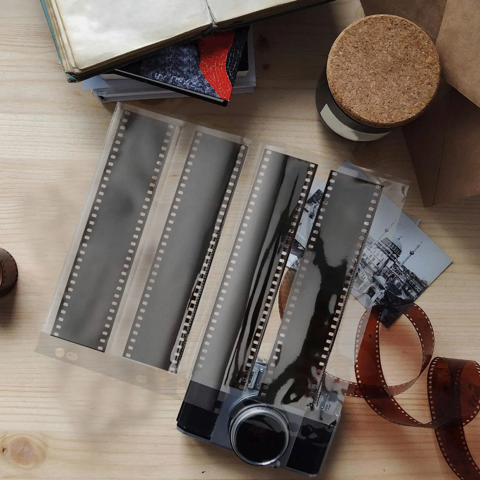 10Pcs 필름 네거티브 가방 보관용 시트 사진 컬렉션 주최자용 플랫 필름 슬리브 보호용 파우치