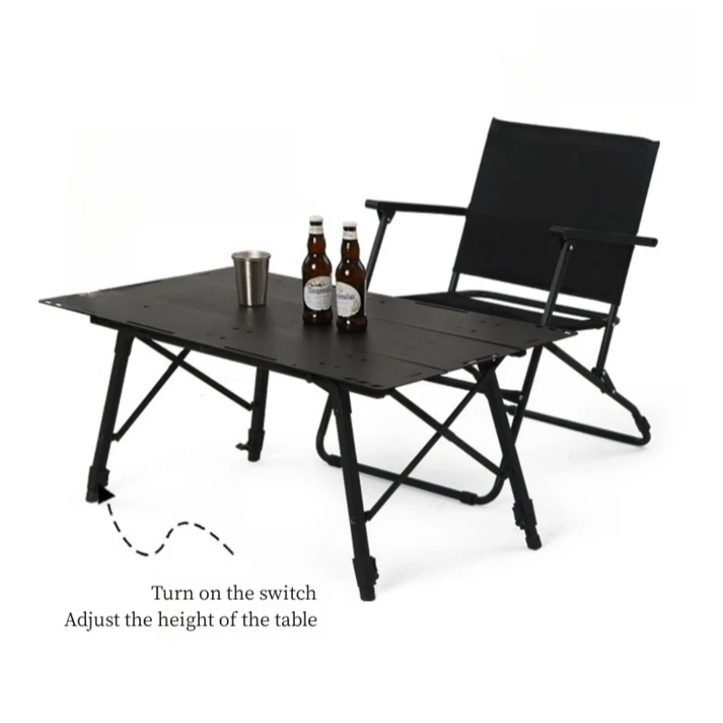 Outdoor Camping Folding Table Portable Three Piece Aluminum Tactical Table Multifunctional Adjustable IGT Extension Table New