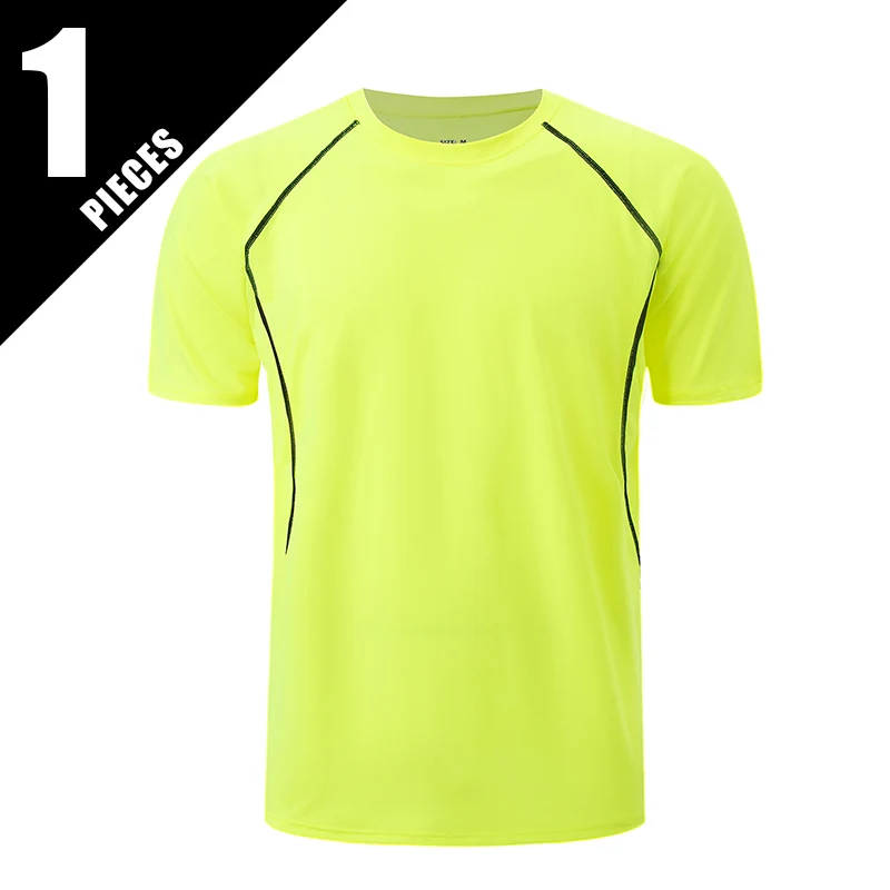 1/4 قطعة الرجال الصيف خطوط بسيطة تصميم سلس الرياضة...