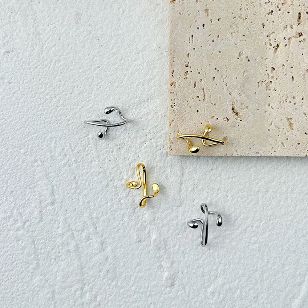 ENFASHION Waterdrop Earcuff For Women Fashion Jewelry Nature Elegant Gold Color Earings Ear Cuff Birthday Droppshiping E221476