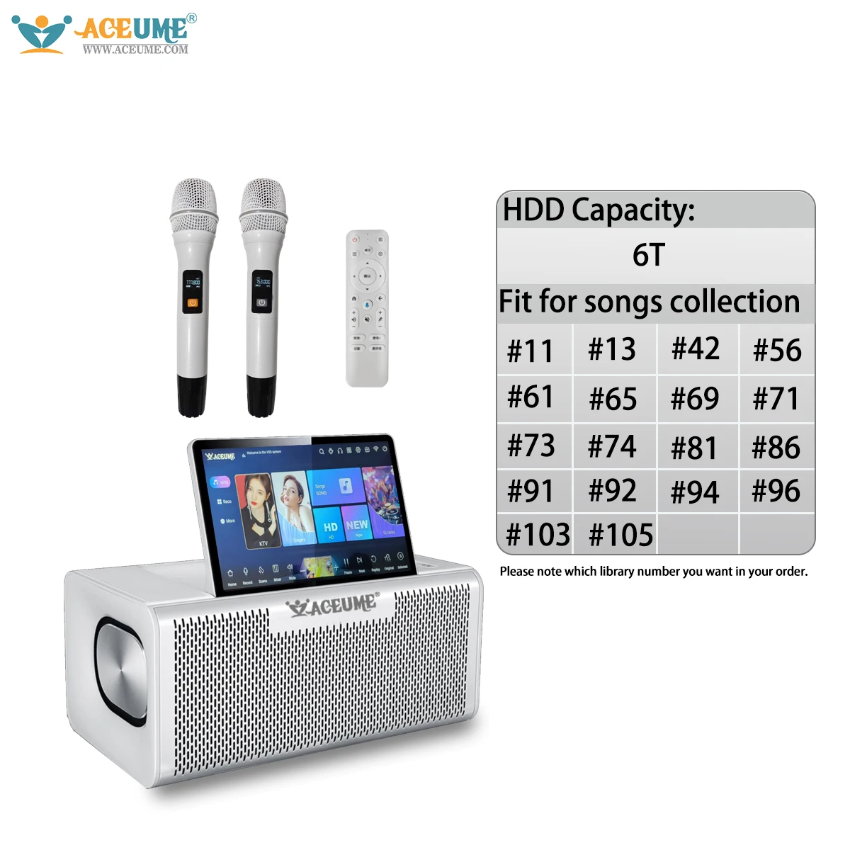 DMS-6TB Touch Screen Karaoke Chinese English Cantonese Taiwanese Songs 10 Inch Touch Screen Karaoke Player Echo Mixing