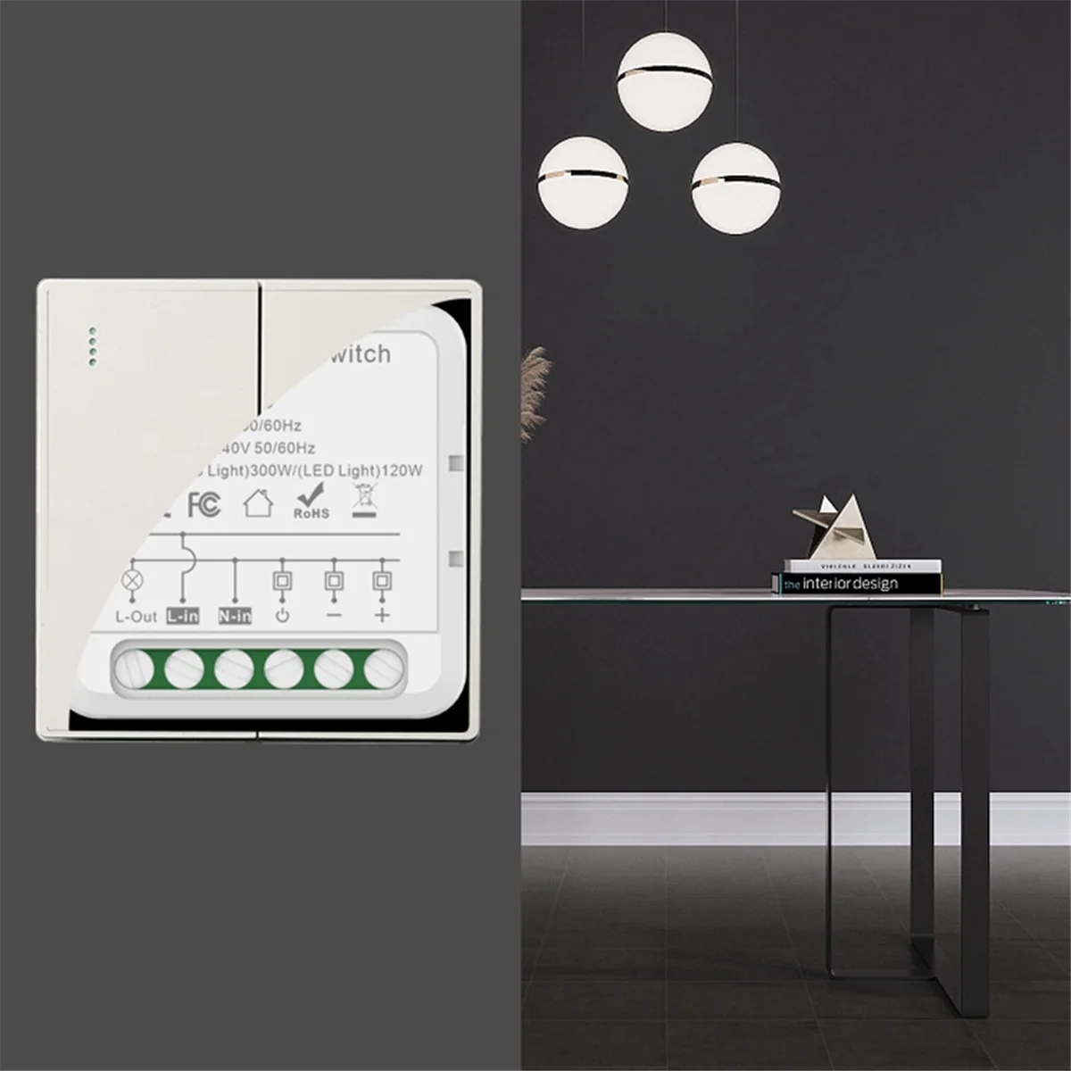 Tuya WiFi Smart Dimmers Switch Module Supports 2 Way Control LED Lights Dimmable Switch Work with for Alexa Google Home
