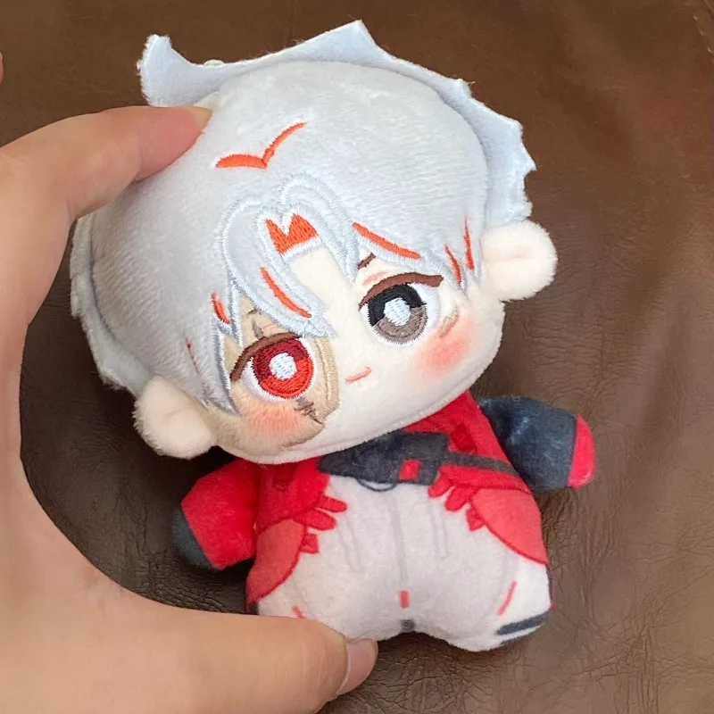 Anime Game Wuthering Waves Cosplay Scar Adorable 10cm Soft Backpack Key Chain Pendant Plush Keychain Gift