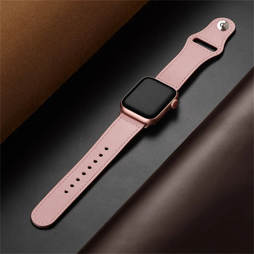Lederarmband für Apple Watch 10 46 mm Band Ultra 2 49 mm 44 mm 40 mm 42 mm Sportschlaufenarmband iWatch Serie 9 8 7 5 6 SE 41 mm/45 mm – Detail 10