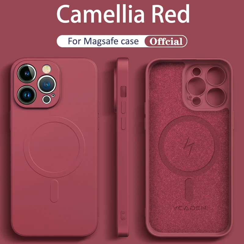 Official Liquid Silicone Magnetic Wireless Charging Case - Magsafe Compatible Cover