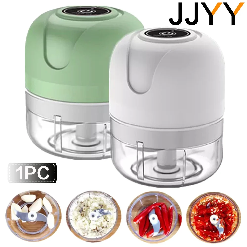 100/250ml Electric Mini Food Garlic Chopper Masher Wireless Portable G8H6  New Z8