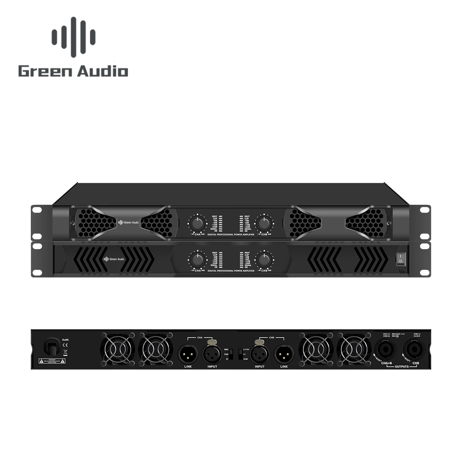 

GAP-DQ2 Factory Digital Amplifier Pure Rear Stage 2-channel 1800W Cinema KTV Bar Audio Speaker Amplifier