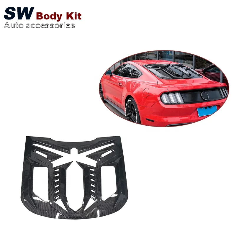 

Mustang MB Style Rear Window louver Cover Trim For Ford Mustang 2015-2022 Modified Rear Window ABS Trim Cover