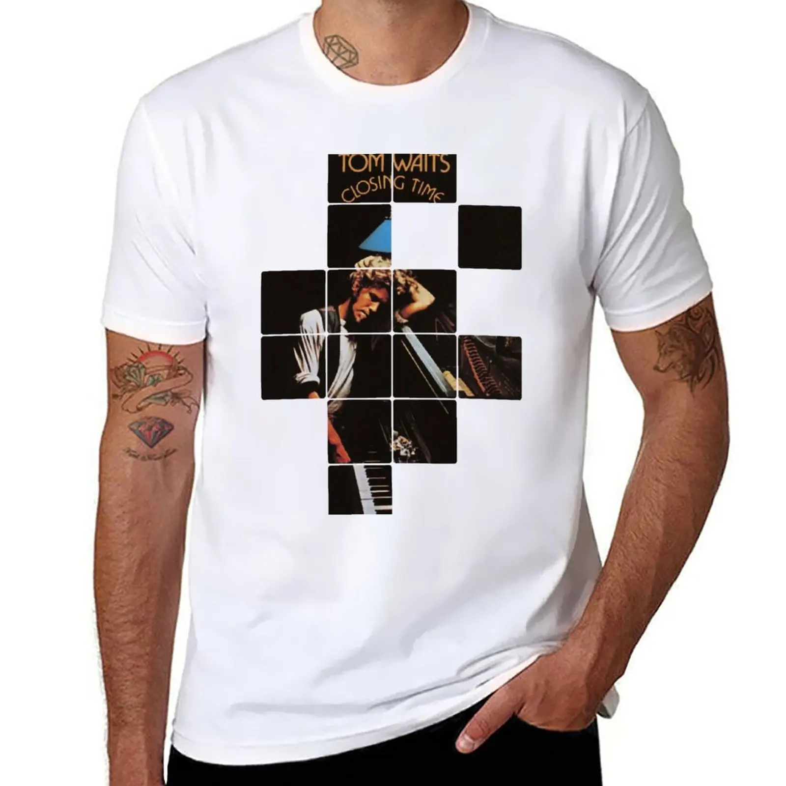 

New Tom Waits - Closing Time T-Shirt tops sweat shirts T-shirts for men cotton