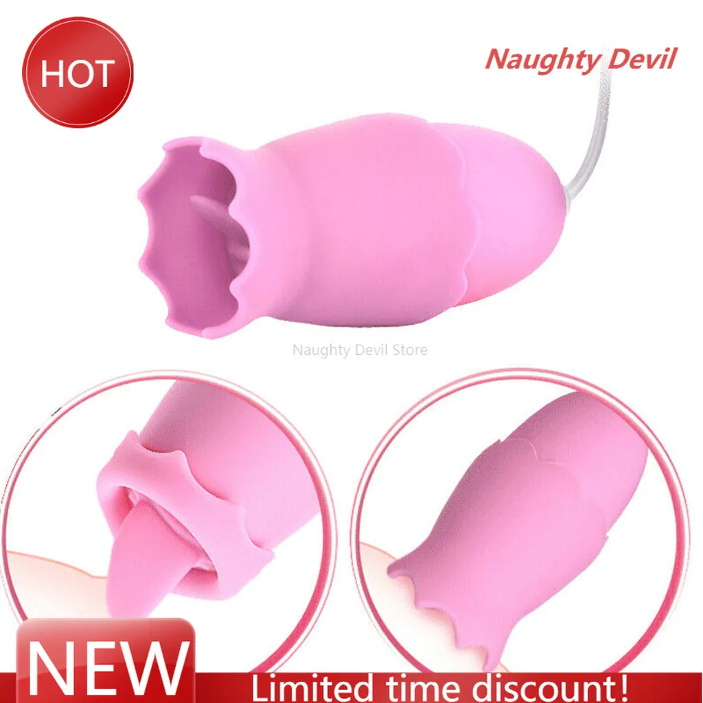 

Breast Enlarge Clitoris Stimulator Nipple Sucker Massage Vibrators 12 Frequency Tongue Sex Vibrator Adult Sex Toys For Women 18+