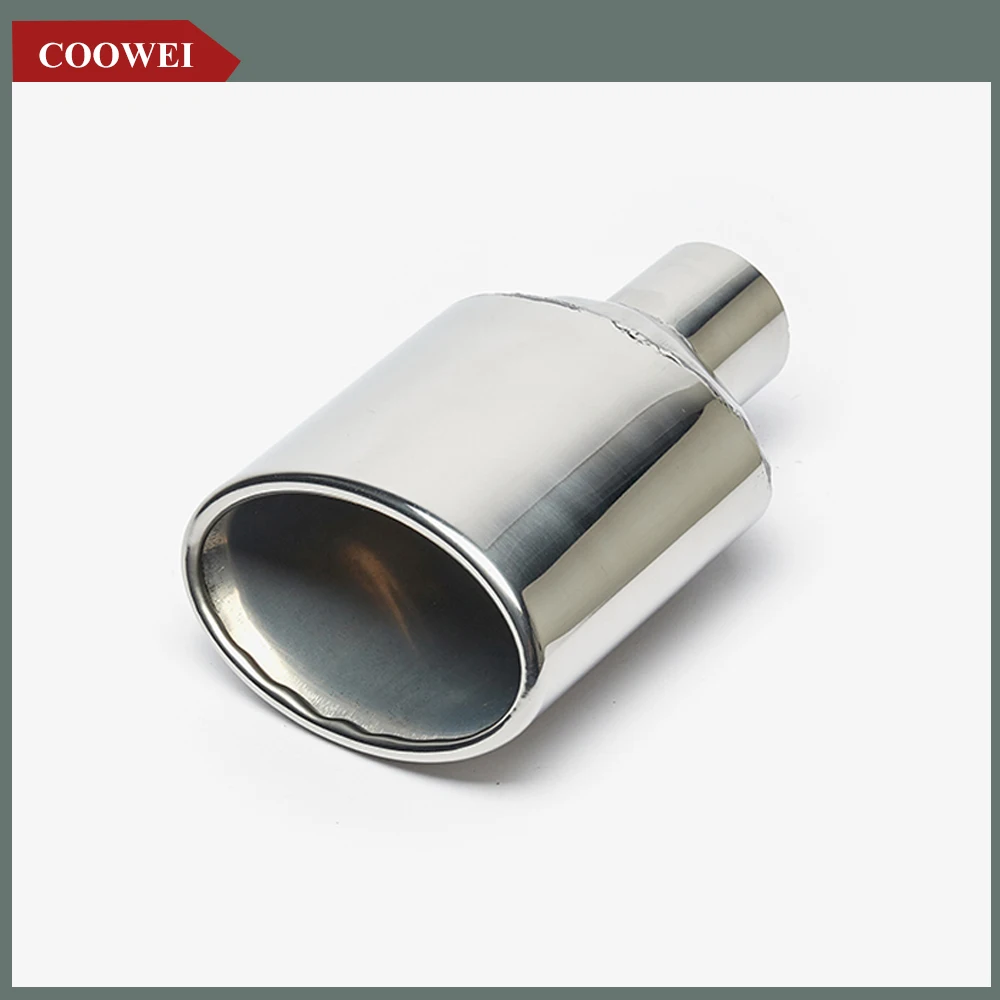 Terminali Acciaio Inox Flat Terminale Scarico Auto In Acciaio Inossidabile | Punta Tubo Di Coda Per Silenziatore - Colore Flat Accessori Silenziatore - 10