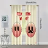 2pcs, Print Curtains 2D print game controller1 Durable 100% Polyester Fabric (without rod) Thermal Insulation, and Room 4