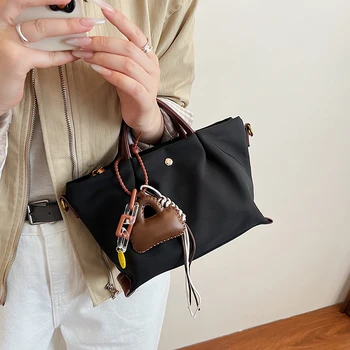 Borsa a tracolla singola alla moda francese Borsa shopper Oxford dal design classico per donna Borse per pendolari di grande capacità Borse minimaliste