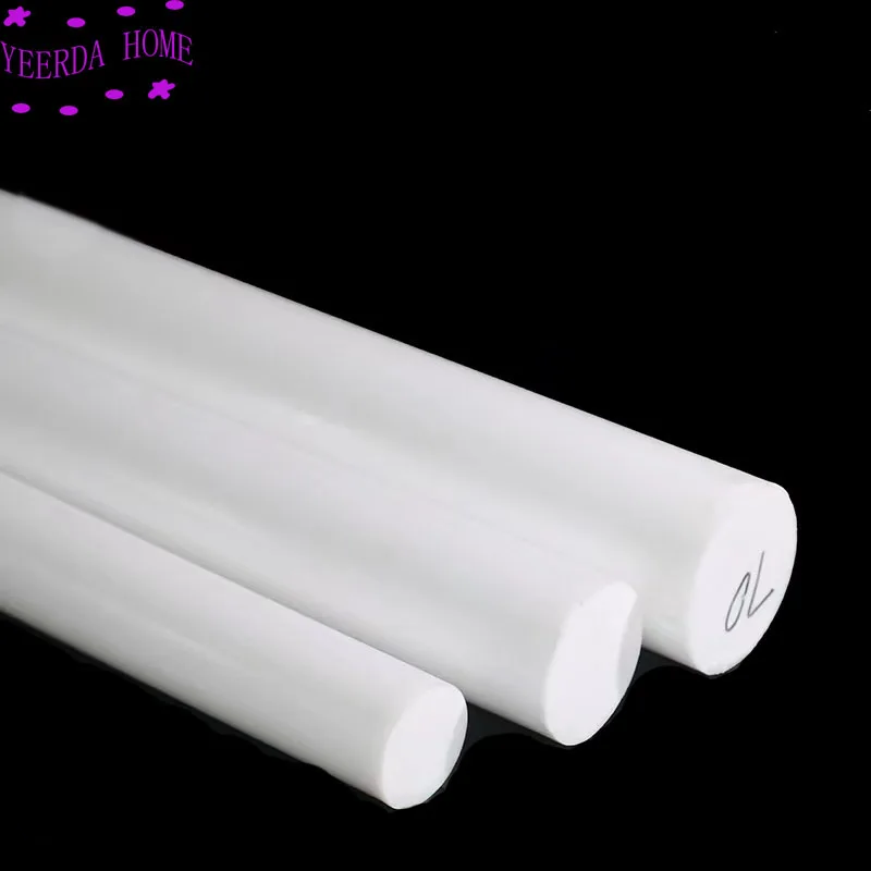 5~50cm PTFE bar White polytetrafluoroethylene bar environment-friendly non-toxic DIY PTFE plastic rod plastic rod plastic rod stick
