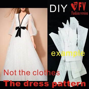 Puff Sleeve Dress Pattern 1
