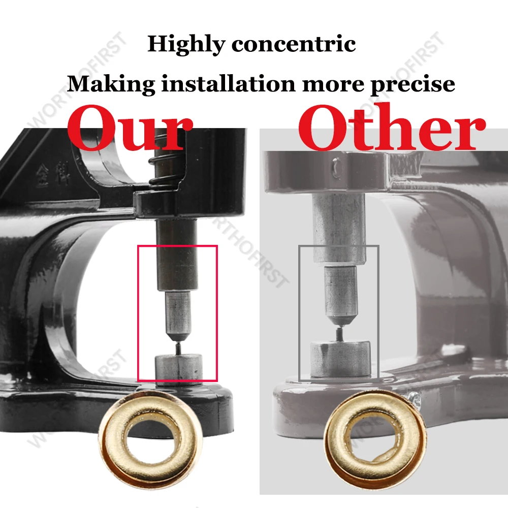 5mm/14mm Stainless Steel Eyelets Grommet With Multifunctional Hand Press Tool Round Rings For Paper Fabric Leather Crafts Eyelet Grommet Ring Kit Eyelet Grommet Ring Grommet Eyelet Kit