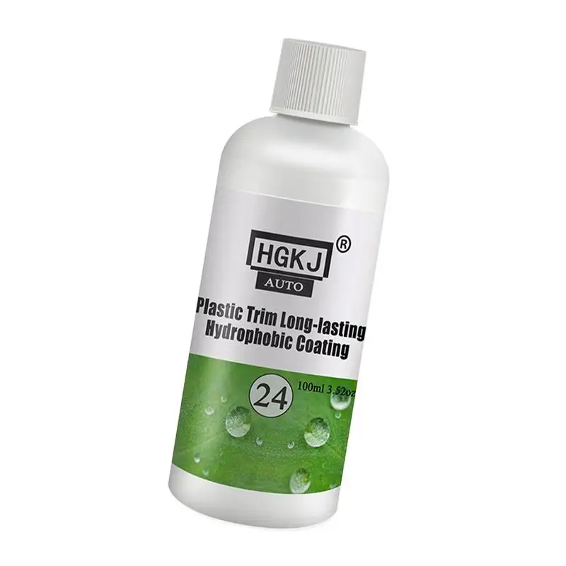 

20/50/100ml Plastic Exterior Recovery Restorer Trim Long-lasting Cleaner Agent Refresh Restoration Hydrophobic Coating For Car