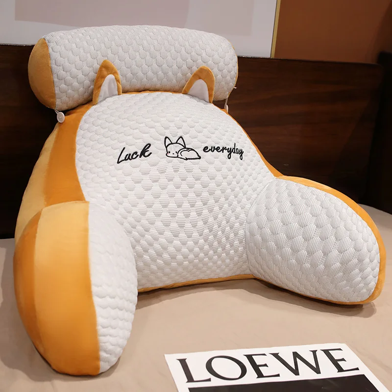 Ice Bean Bedhead Cushion Soft Package Bed Pillow Large Backrest Cushion Pillow Female Sleeping Sofa Waist Protection