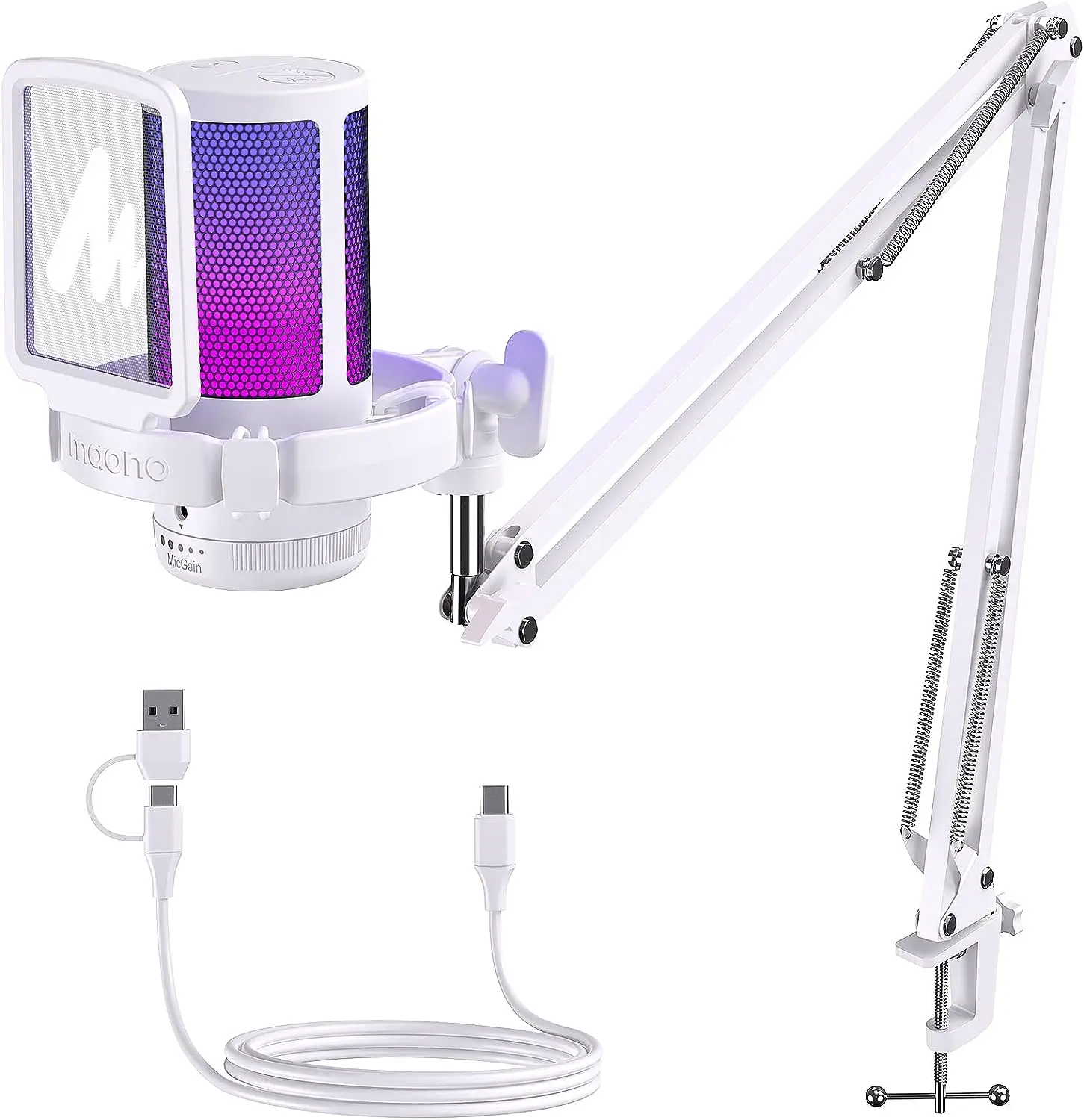 とっておきし福袋 Microphone USB DGM20S Gamerwave Maono Gaming Condenser Mic 配信機器・PA機器・レコーディング機器