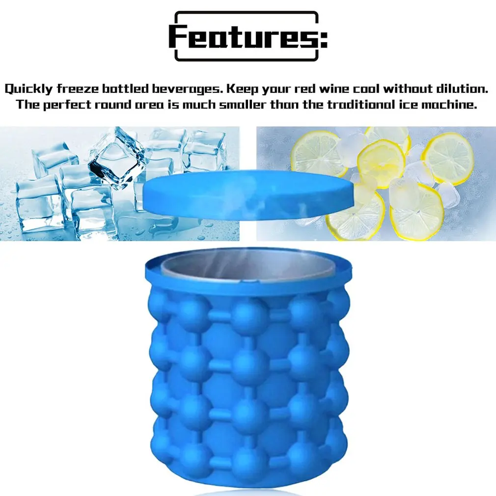 2-in-1 Silicone Ice Cube Maker / Portable Ice Bucket – Consumer Power Store