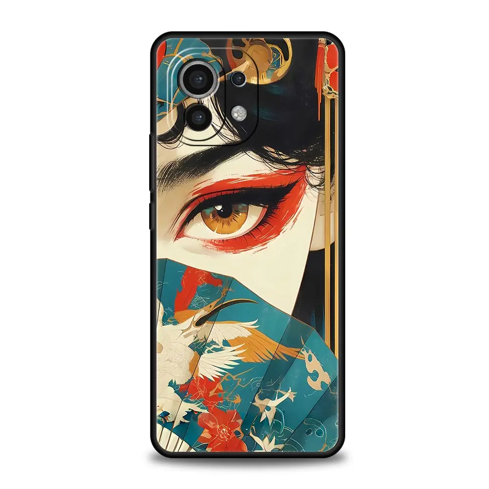 Japanese Style Art Phone Case - Elegant Soft Cover Design