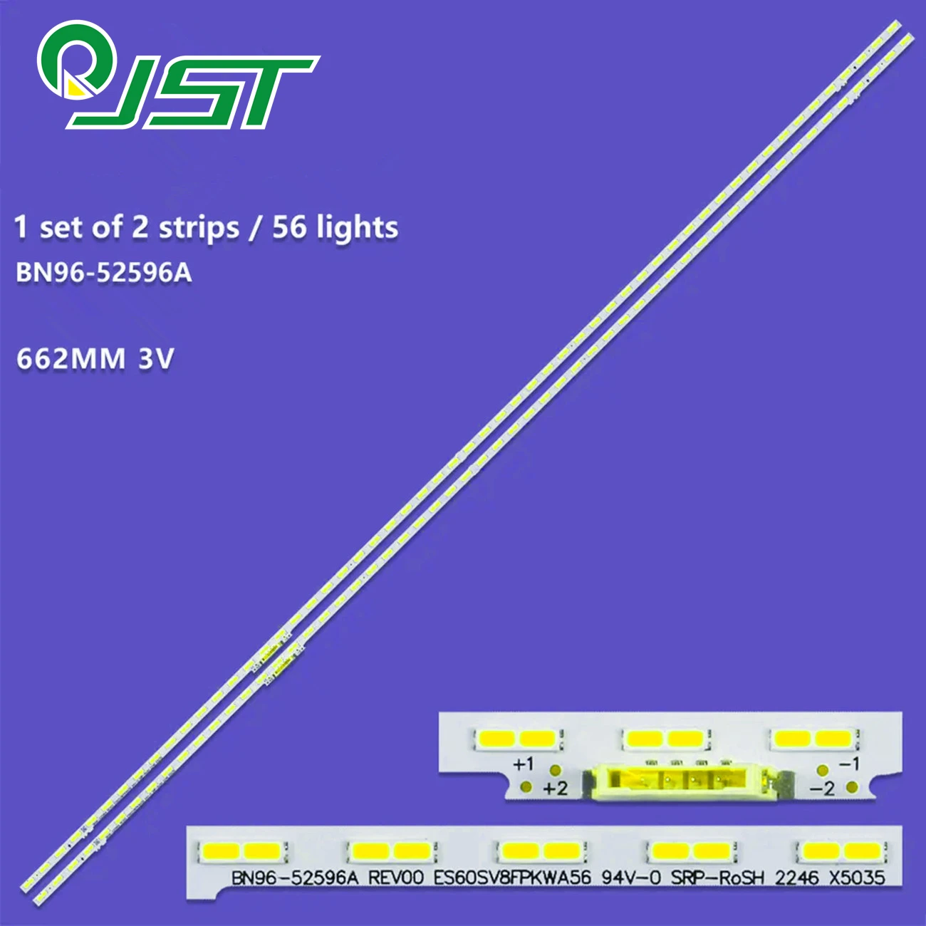 2 Stück LED UE60AU8000U UN60AU8000G UN60AU8000F UN60AU8000 UE60AU8000 UA60AU8000 CY-SA060HGSV1H 60AUBK BN96-52596A ES60SV8FPKWA56