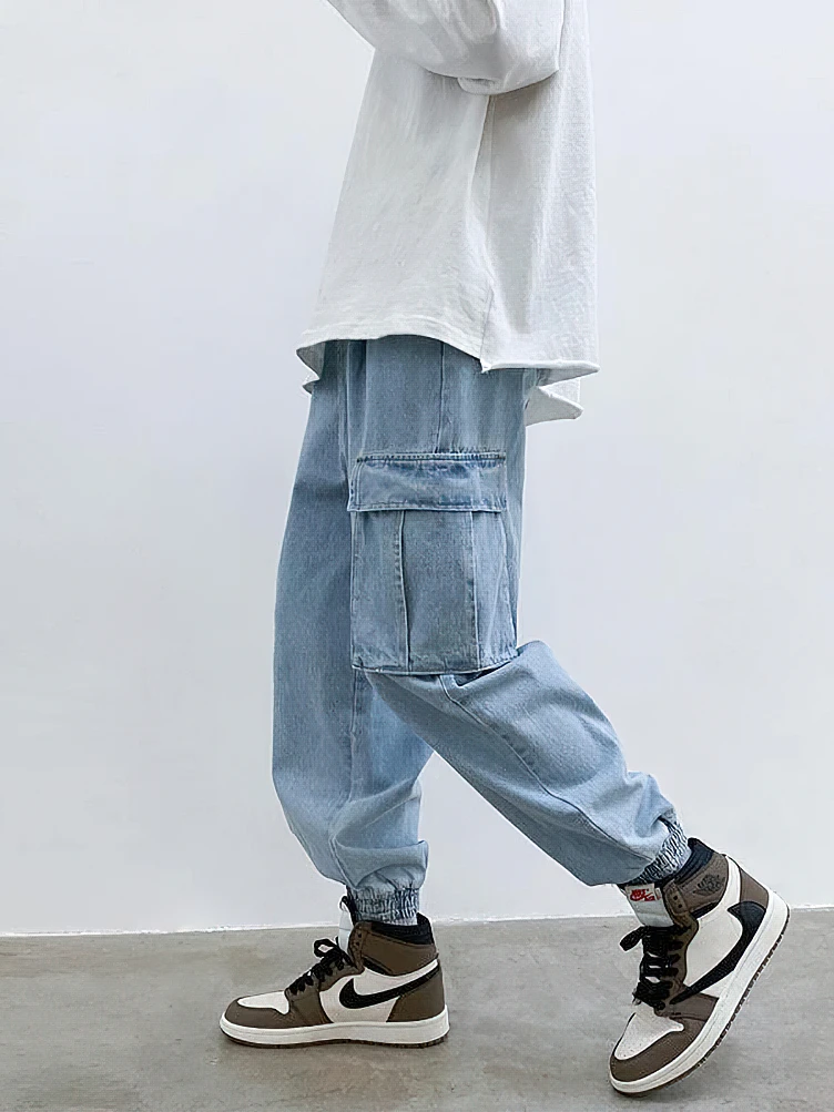 Korean Jeans Stile Skater Save Big On Bulk Hip Hop Cargo Pants Men