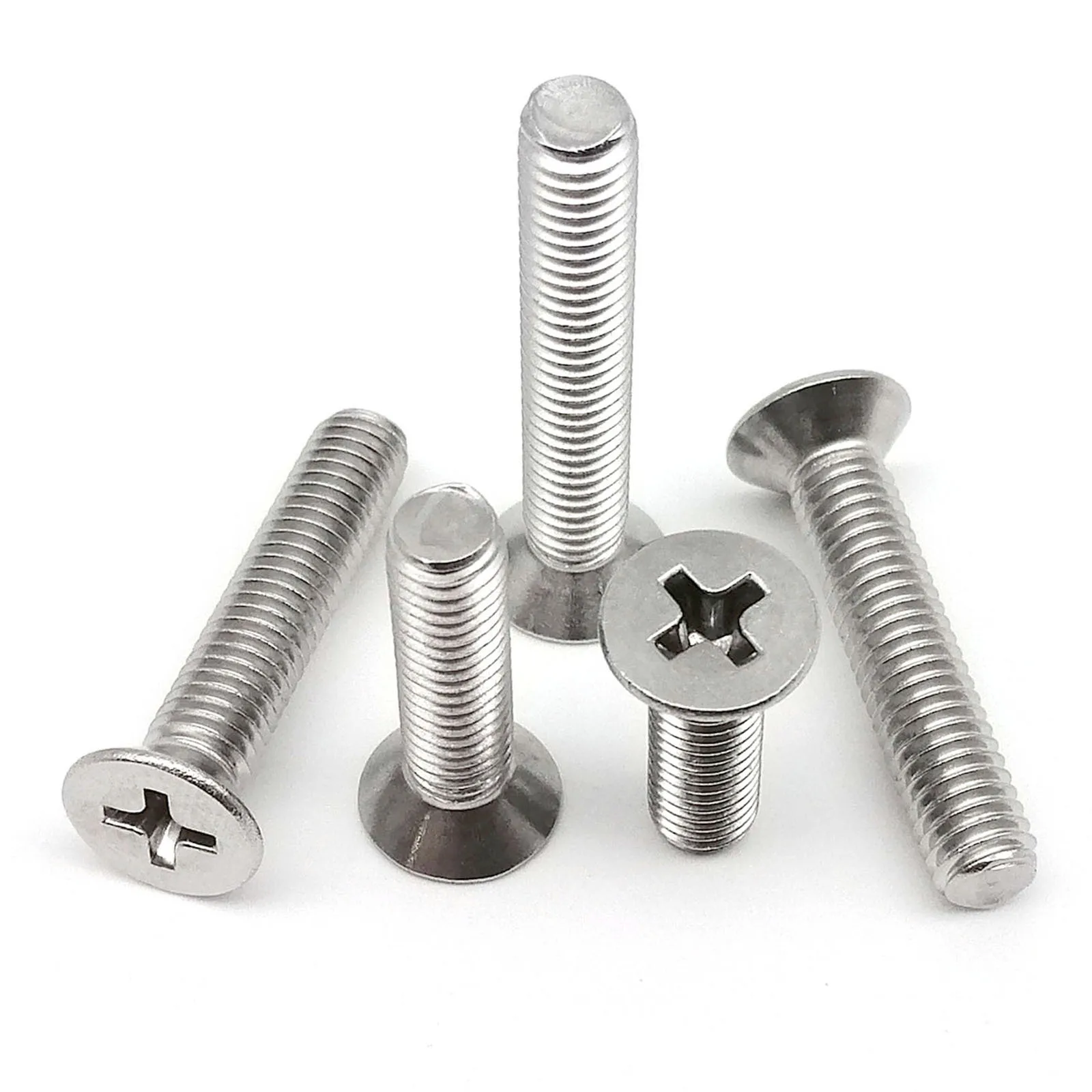 M1 M1.2 M1.6 M2 M2.5 A2 STAINLESS MACHINE SCREWS CSK COUNTERSUNK SLOTTED BOLTS 