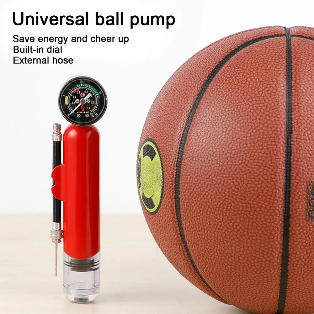 

Mini Basketball Inflator With Pressure Gauge Premium Dual Action Ball Pump Soccer Football Air Inflator Inflador De Baloncesto