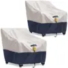 2 Pack Outdoor Chair Covers 100% Waterproof Patio Furniture Covers Protector 600D Oxford Heavy Duty Lawn Garden Furniture Cover 1
