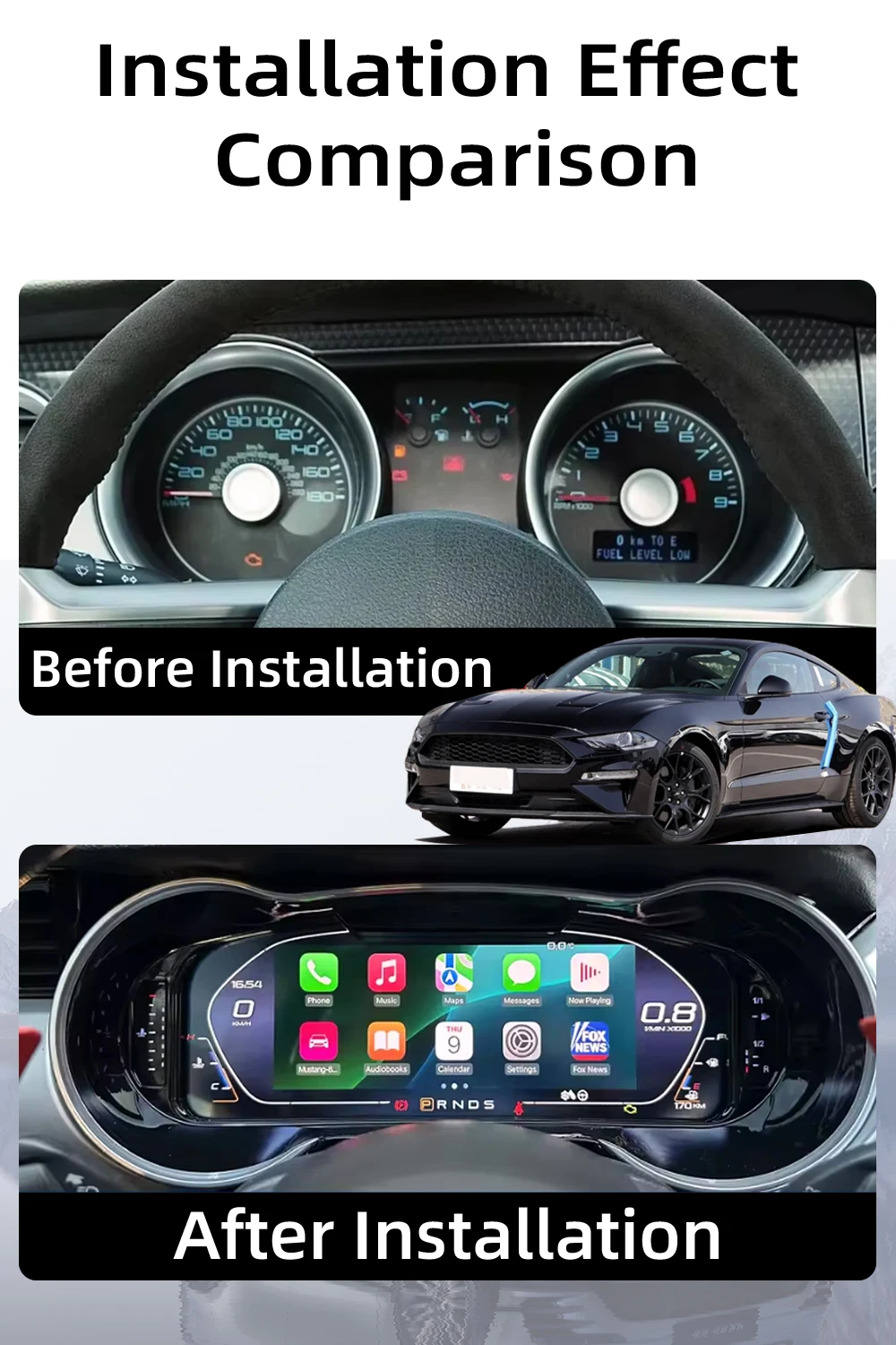 Digital Cluster Dashboard For Ford Mustang 2015-2021 Dashboard speedometer Suppo