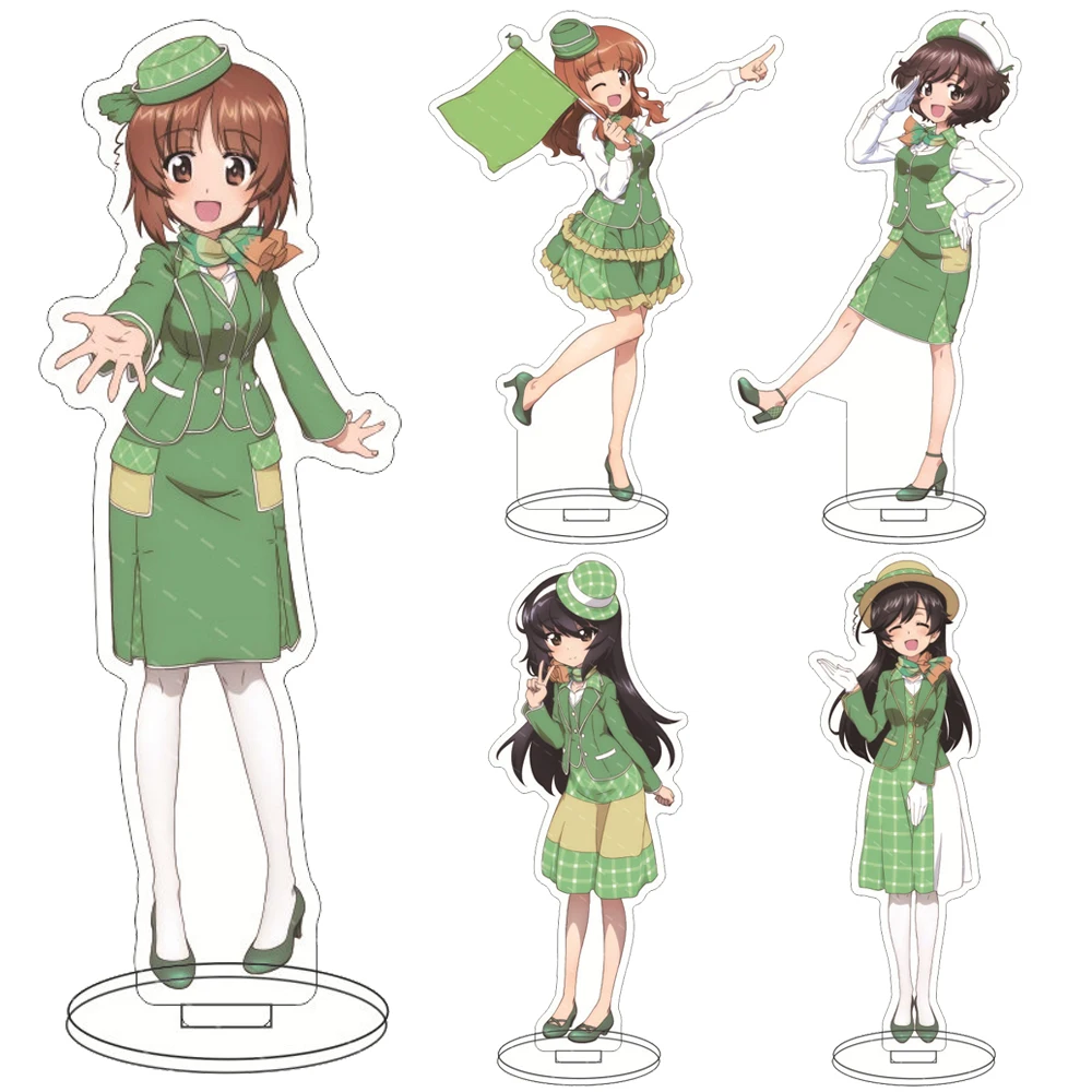 

GIRLS und PANZER Acrylic Stand Model Figures Mako Reizei Hana Isuzu Miho Nishizumi Cartoon Cosplay Anime Dorm Decor Xmas Gifts
