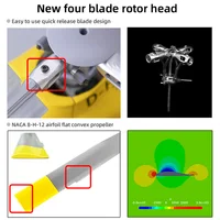 FLYWING EC135 RC helicóptero nuevo ACE control de vuelo EC135 helicóptero a escala 470 tamaño rc helicópteros 4 hojas 1:16 6CH rc helicóptero - Imagen 4