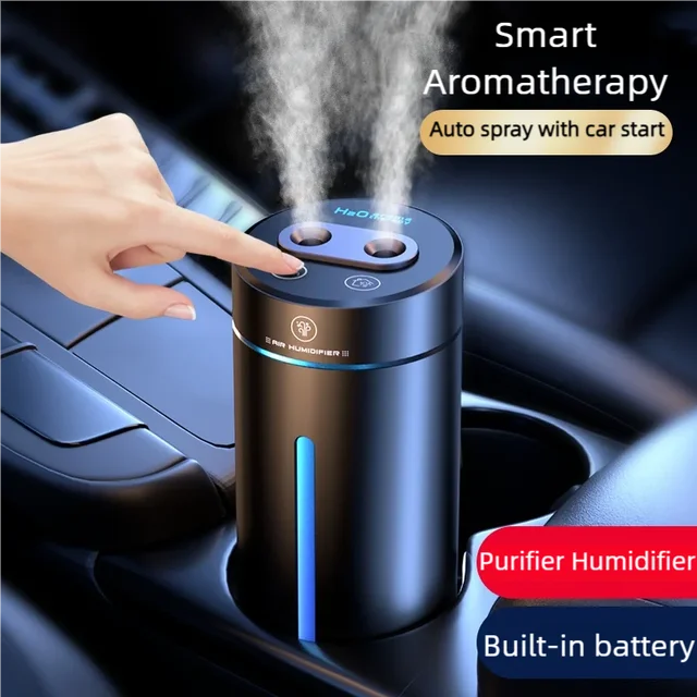 Car Aroma Diffuser Air Freshener Aromatherapy Humidifier Aluminum Alloy Electric Aromatic Oasis Automatic Spraying Home Room 1