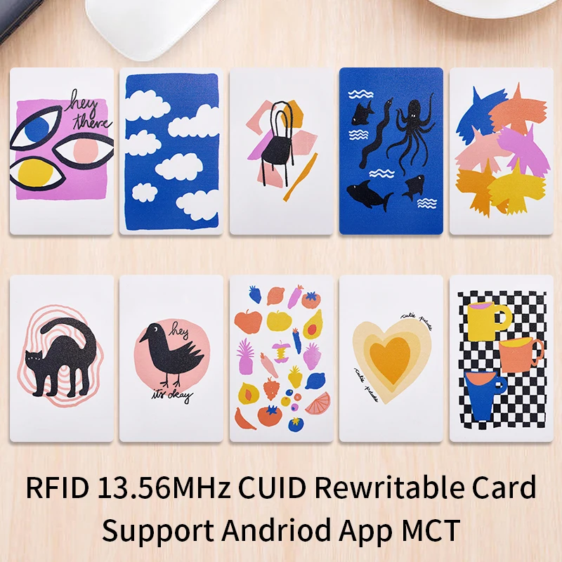 5pcs Cuid Card 13.56Mhz IC Cards Access Control NFC Smart Chip Badge 0 Block Writable CUID Card MF 1K S50 Rewritable