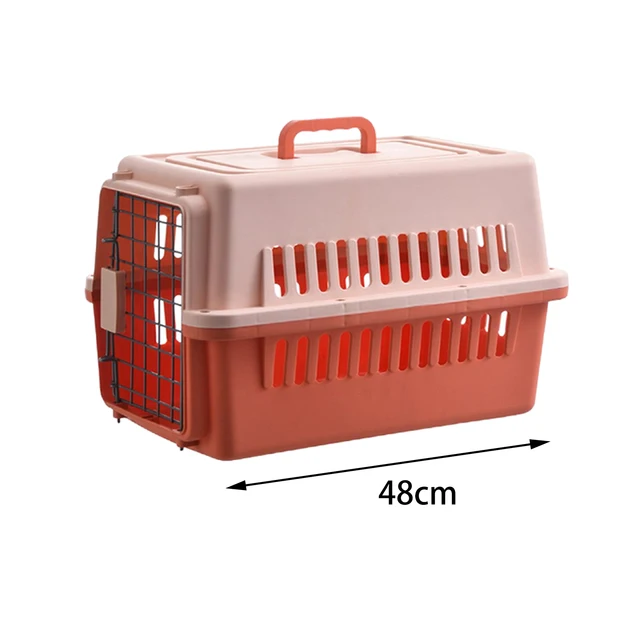 Cat Flight Box Fence Type Carrier Cage Cat Aviation Box Fences Car Dog Cage Portable Medium Cat Bag Pet Products Pet Box 5