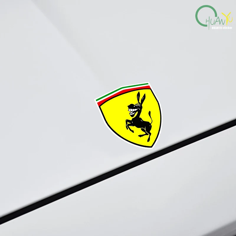 Car Stickers And Decals For Ferrari, Car Badge Side Sticker Self